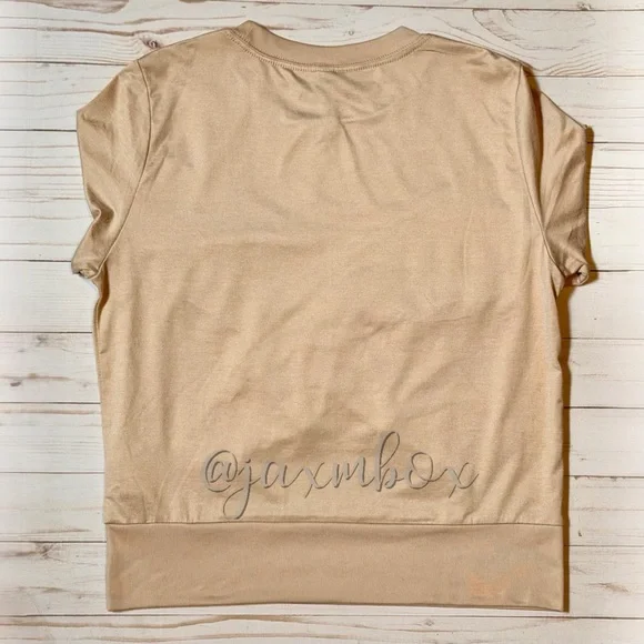 Vuori Daydream Crew Tan/Goldenrod Heather/Dogwood Size XS - Picture 2 of 8